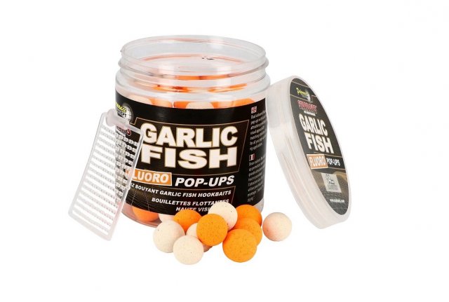 Starbaits - Fluo Pop Up Garlic Fish 14mm